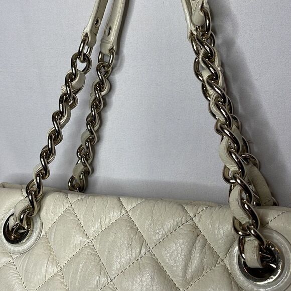 Kate Spade Cream Quilted Maryanne Shoulder Bag With Chain Handles. - Picture 7 of 14